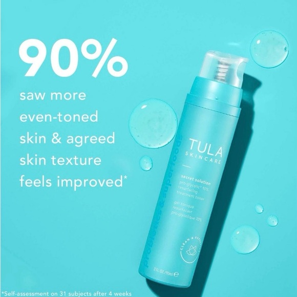 New! TULA, Secret Solution Pro-Glycolic 10% Resurfacing Toner, 3 FL OZ - Picture 6 of 10